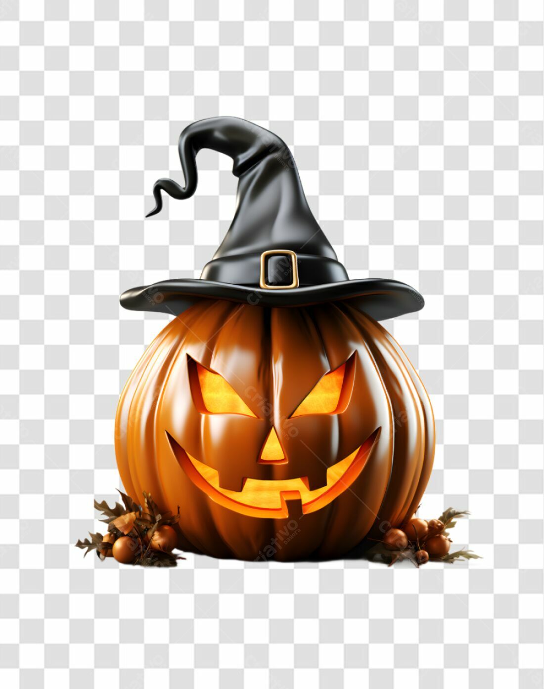 Icone Abóbora Halloween PNG com fundo transparente