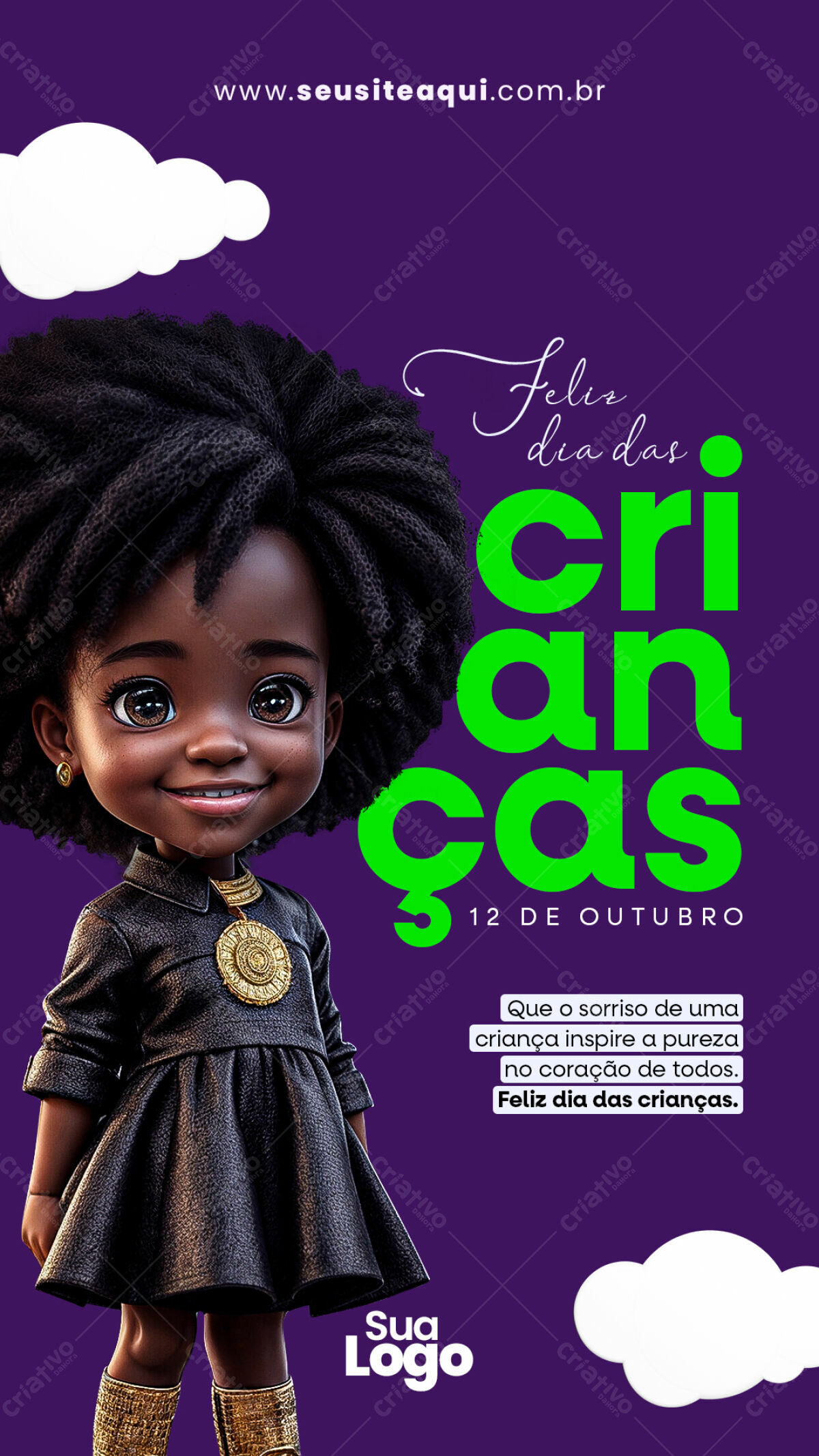 Post para Dia das Crianças PSD Editável