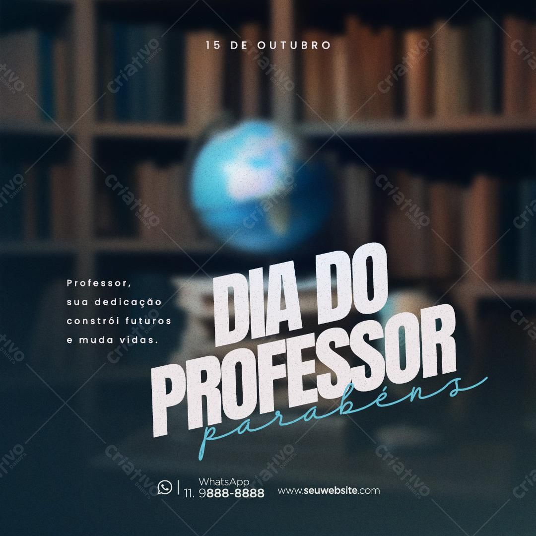 Postagem Dia do Professor PSD Editável