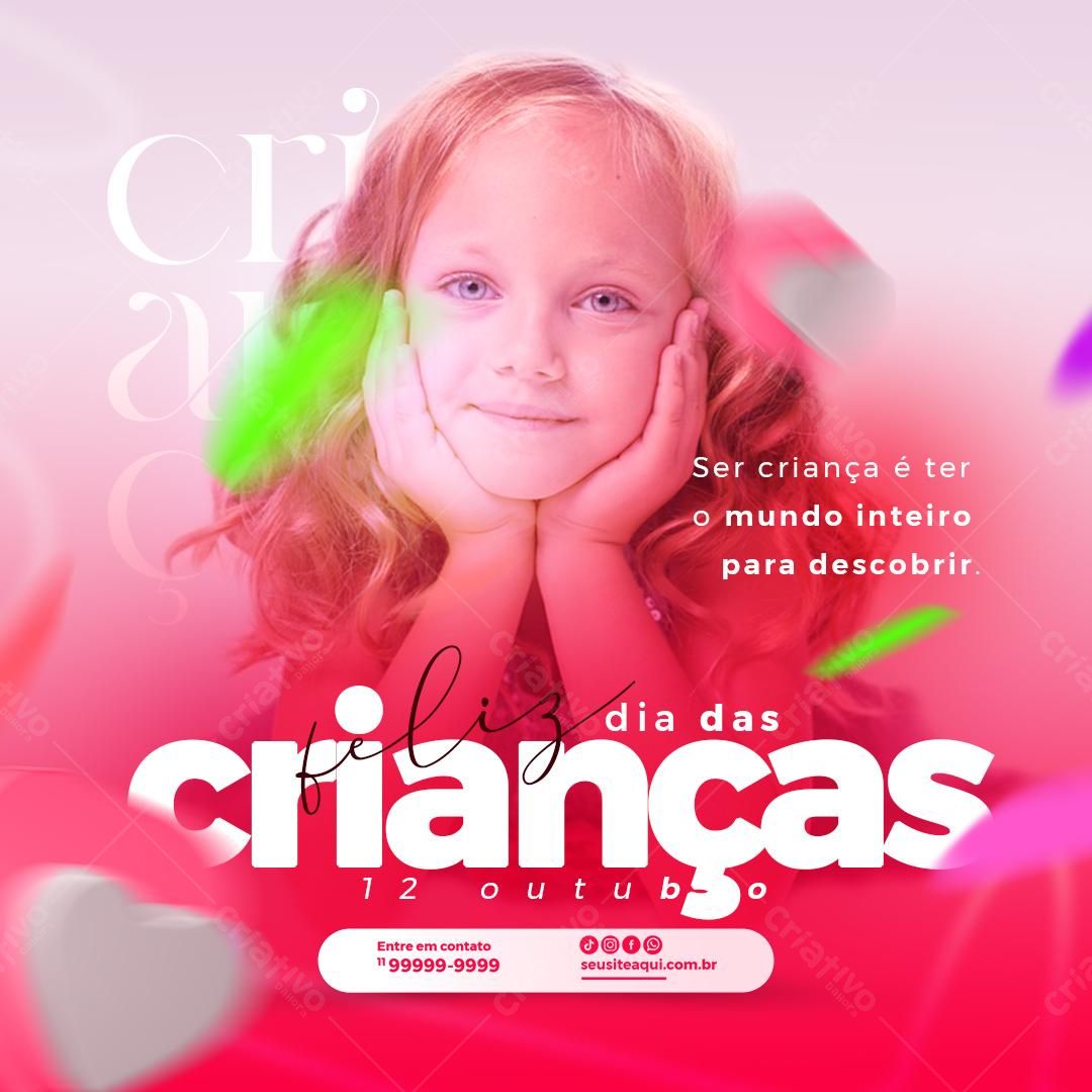 Postagem Dia das Crianças PSD Editável