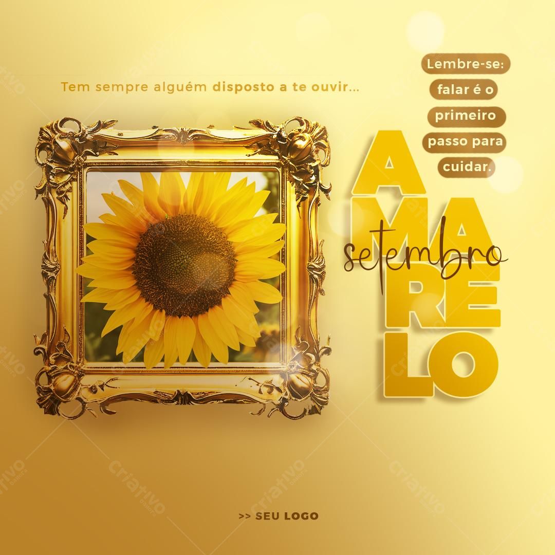 Flyer Setembro Amarelo PSD Editável