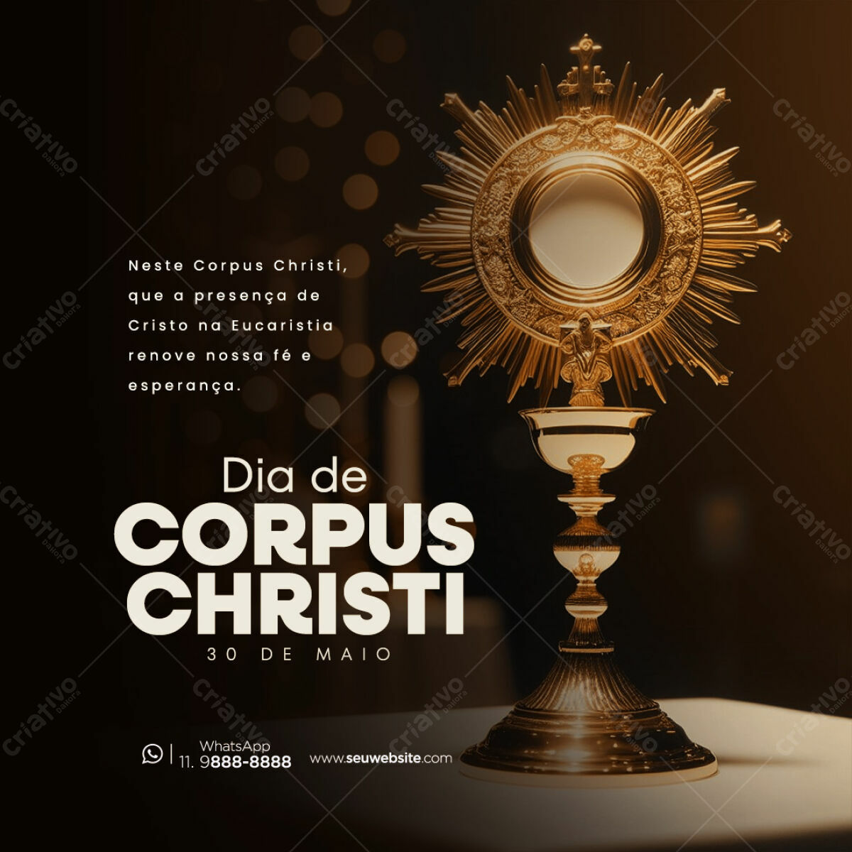 Post para Corpus Christi PSD Editável