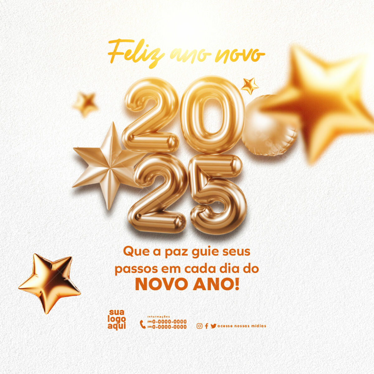 Flyer para Ano Novo PSD Editável