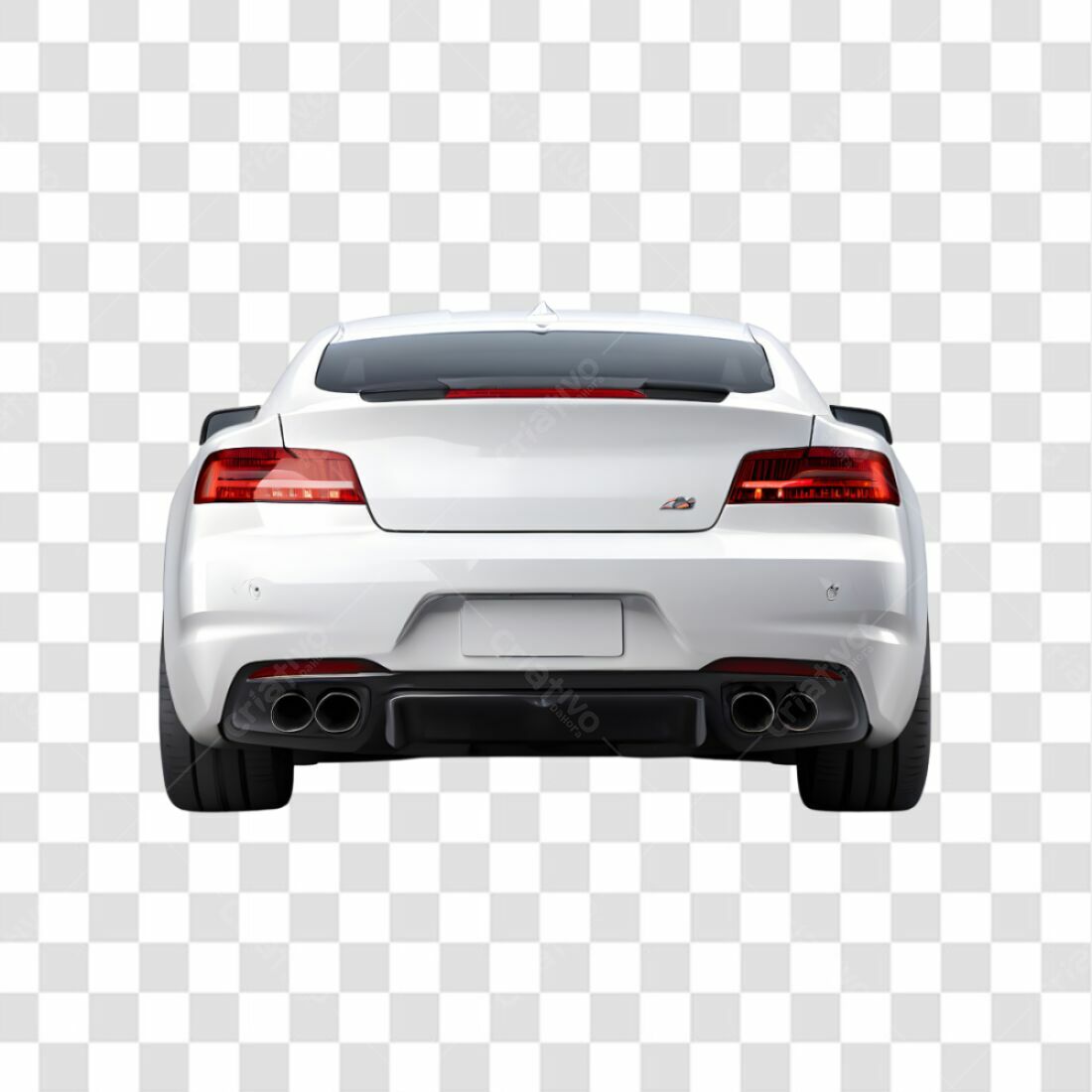 Icone Carro Esportivo Branco PNG com fundo transparente