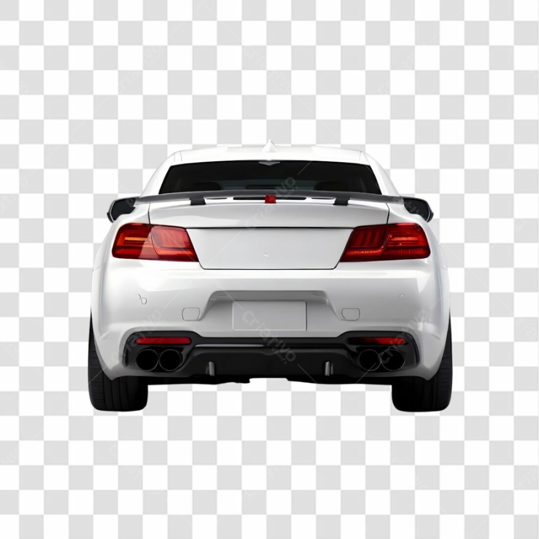 Icone Carro Esportivo Branco PNG com fundo transparente