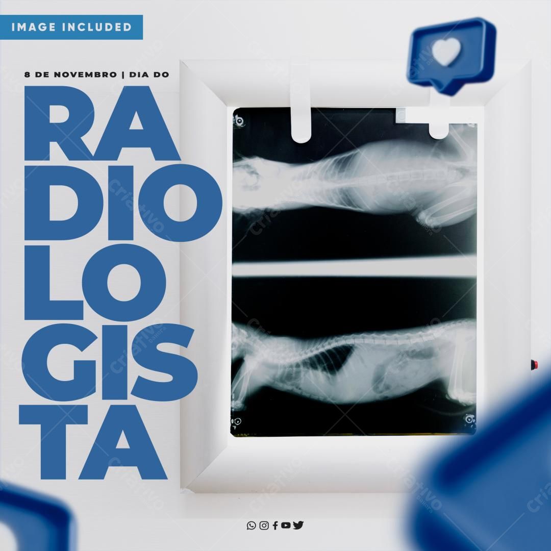 Flyer Dia do Radiologista PSD Editável