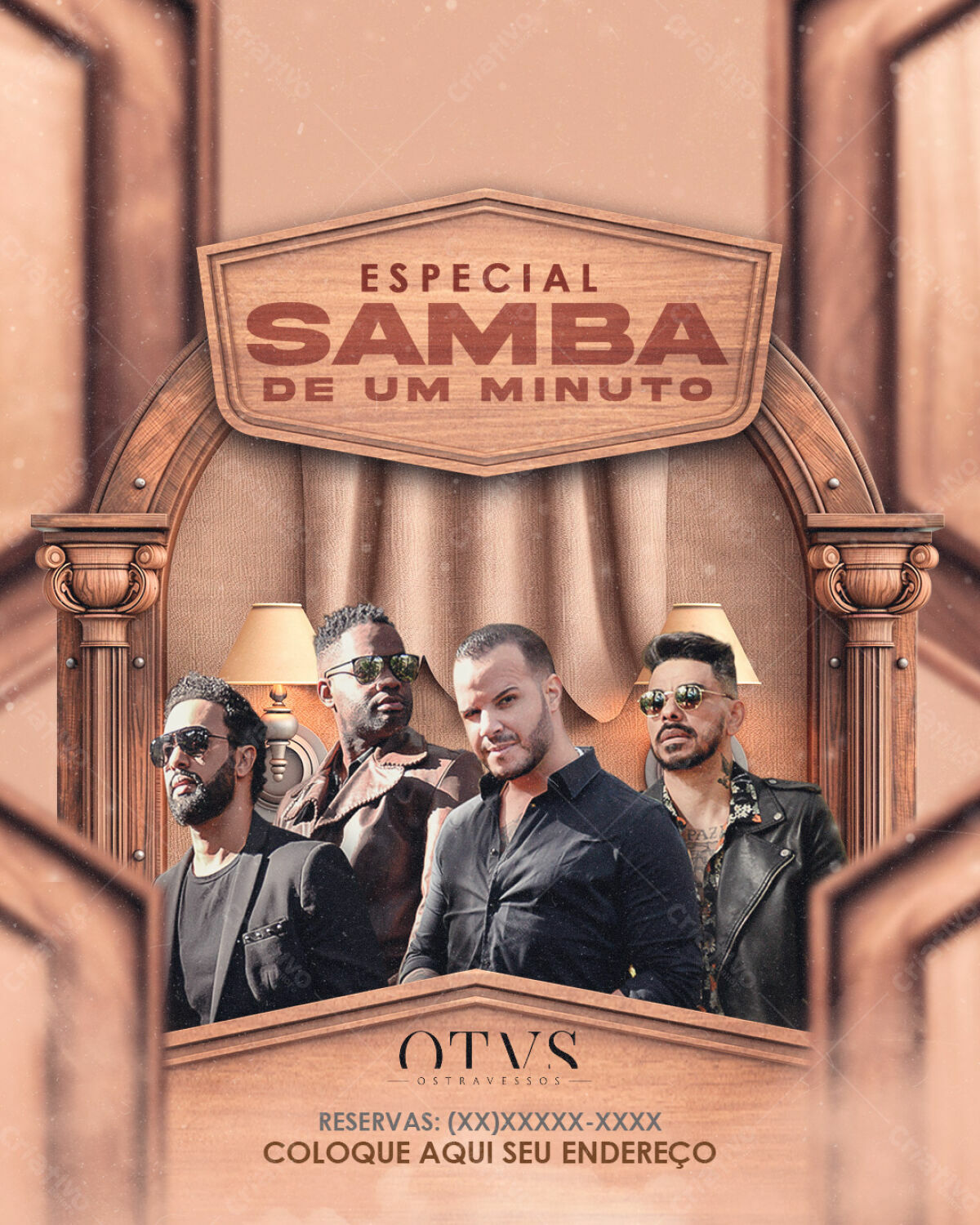 Flyer Samba de Um Minuto PSD Editável