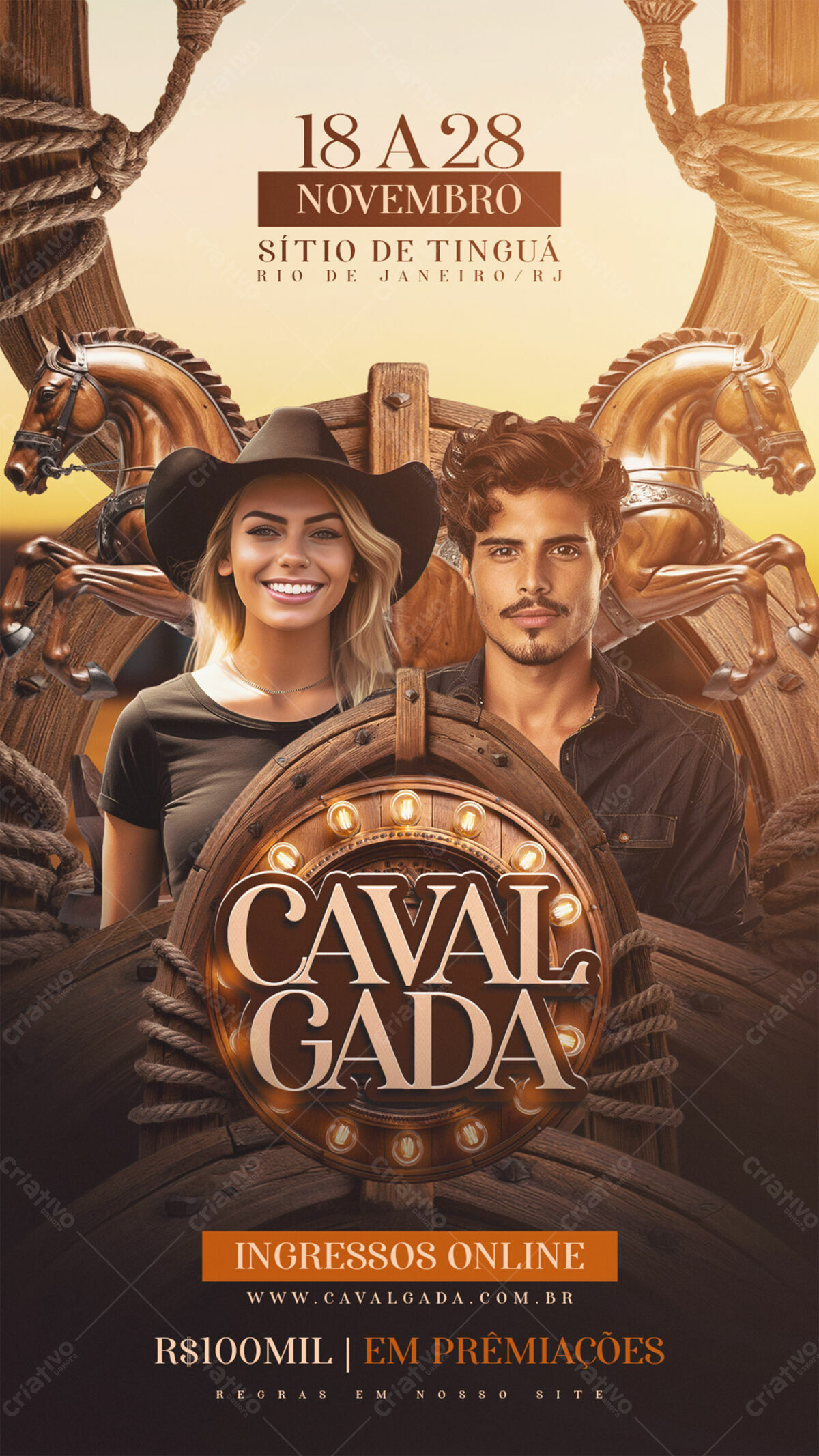Flyer Cavalgada PSD Editável