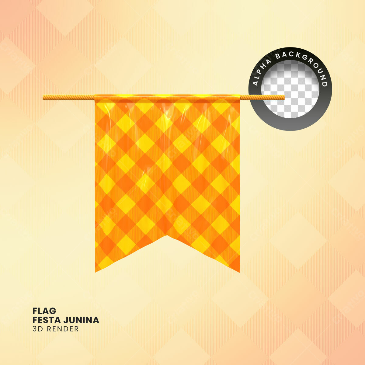 Bandeira Festa Junina PSD Editável