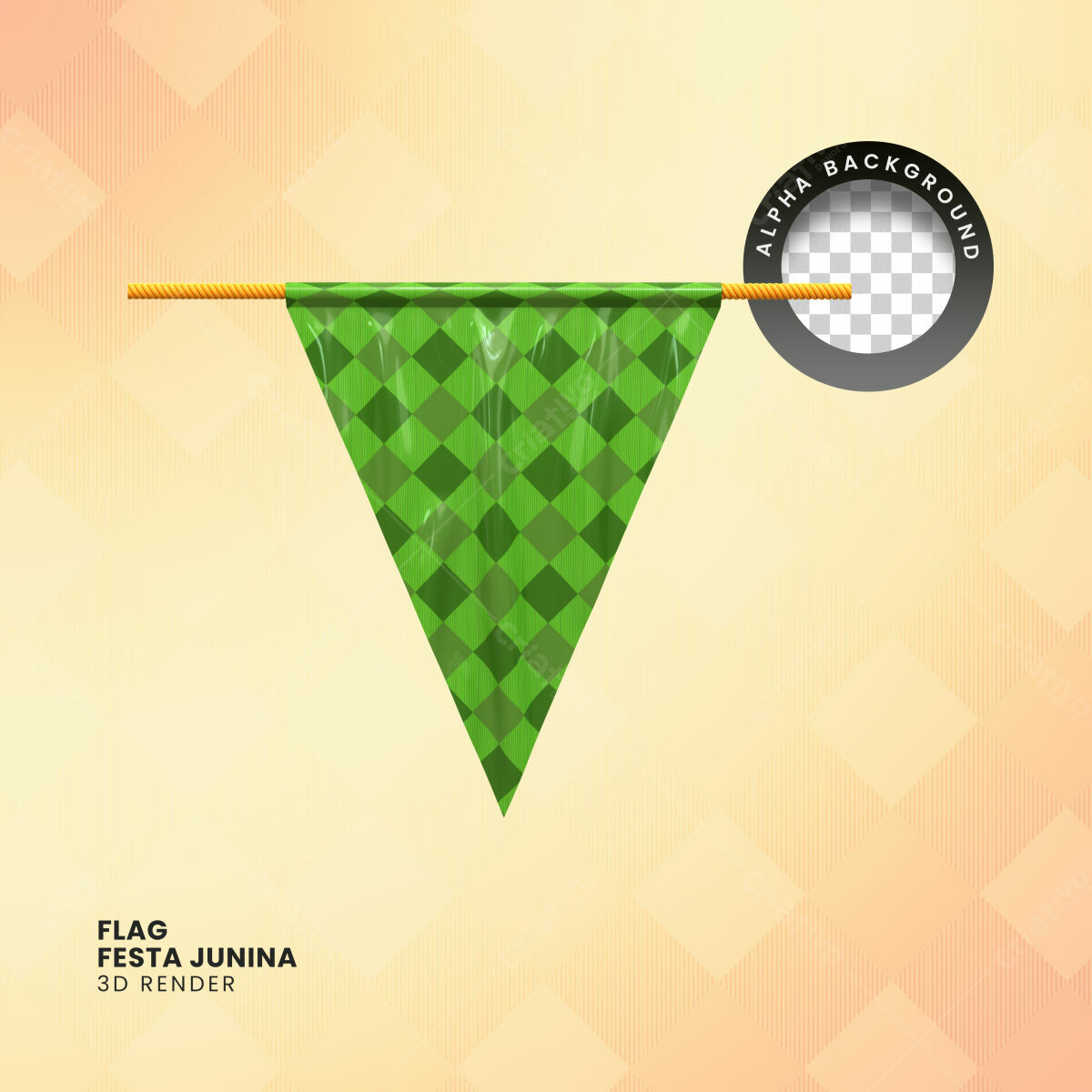 Bandeira Festa Junina PSD Editável