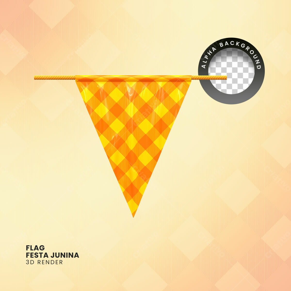 Bandeira Festa Junina PSD Editável
