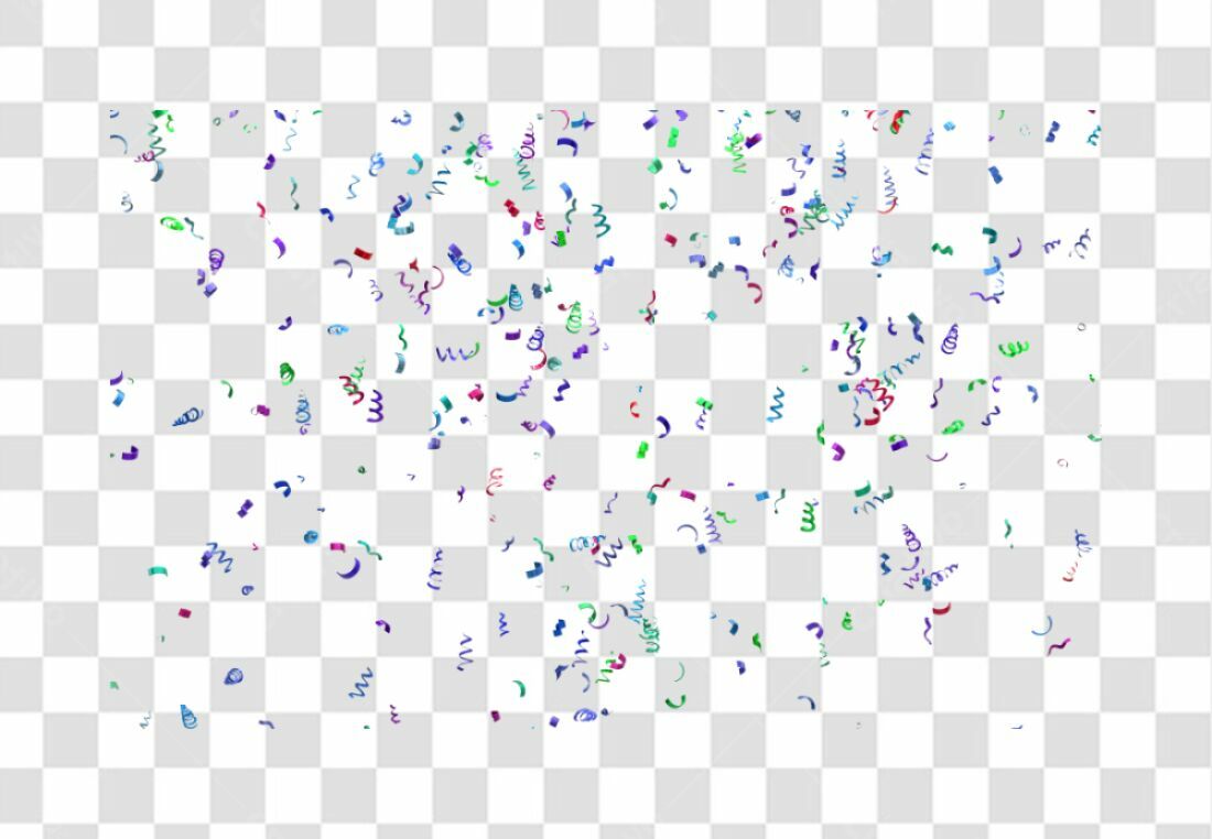 Confete Festa PNG com fundo transparente