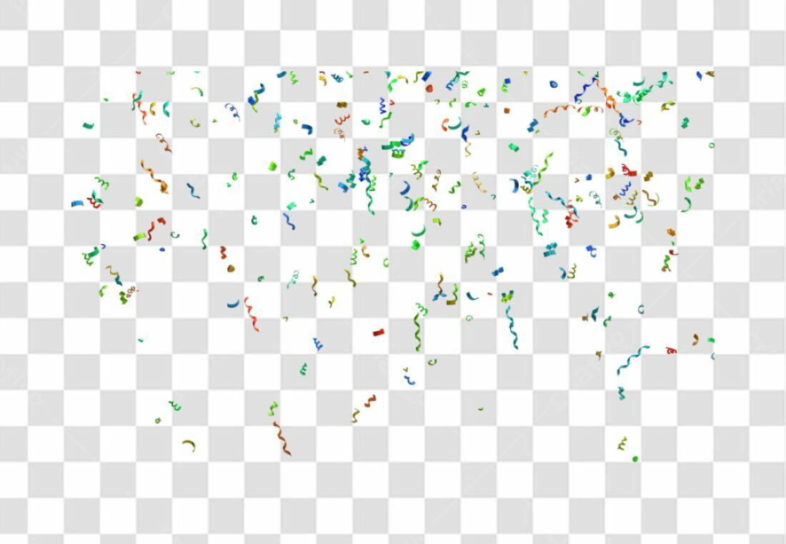 PNG Confetes para Festa com fundo transparente