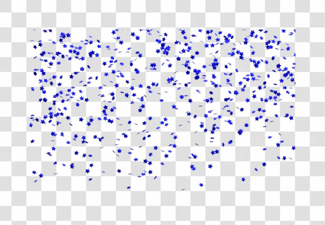 Confete Estrelas PNG com fundo transparente
