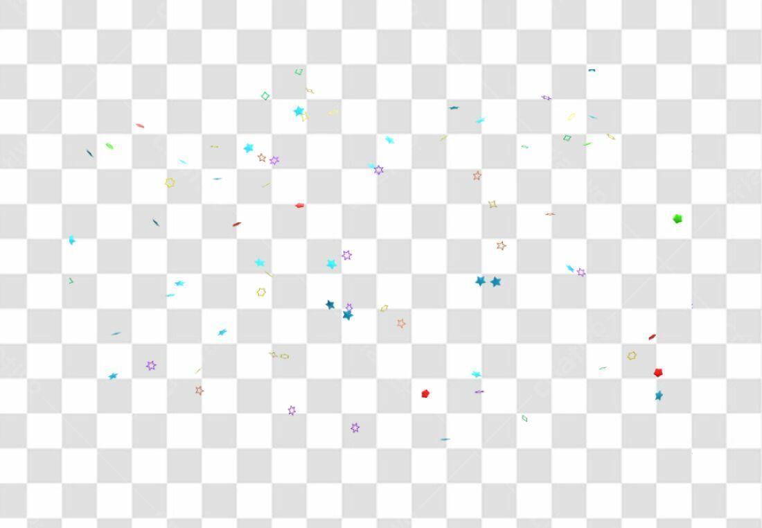 Confete Festa PNG com fundo transparente