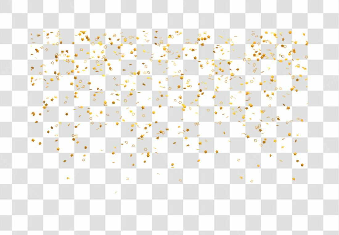 Decoração PNG com fundo transparente Estrelas Douradas