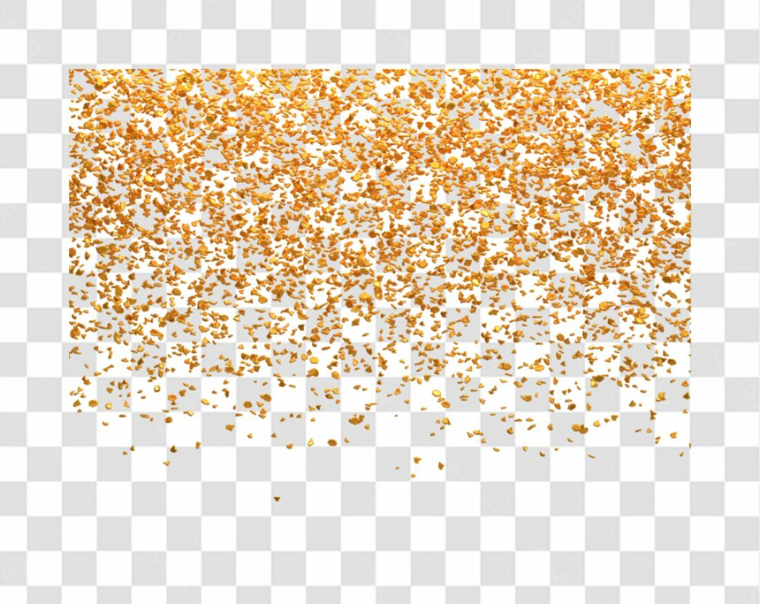 Decoração de ouro PNG com fundo transparente