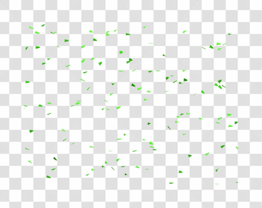 Confete Natalino PNG com fundo transparente