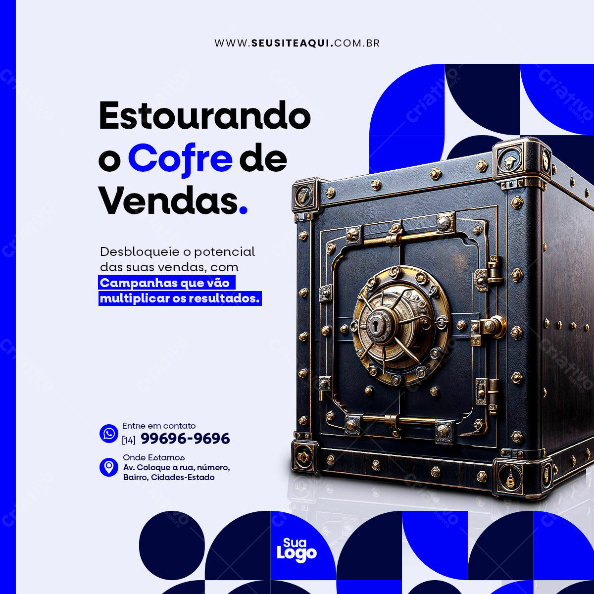 Post para Redes Sociais Aumentando Vendas PSD Editável