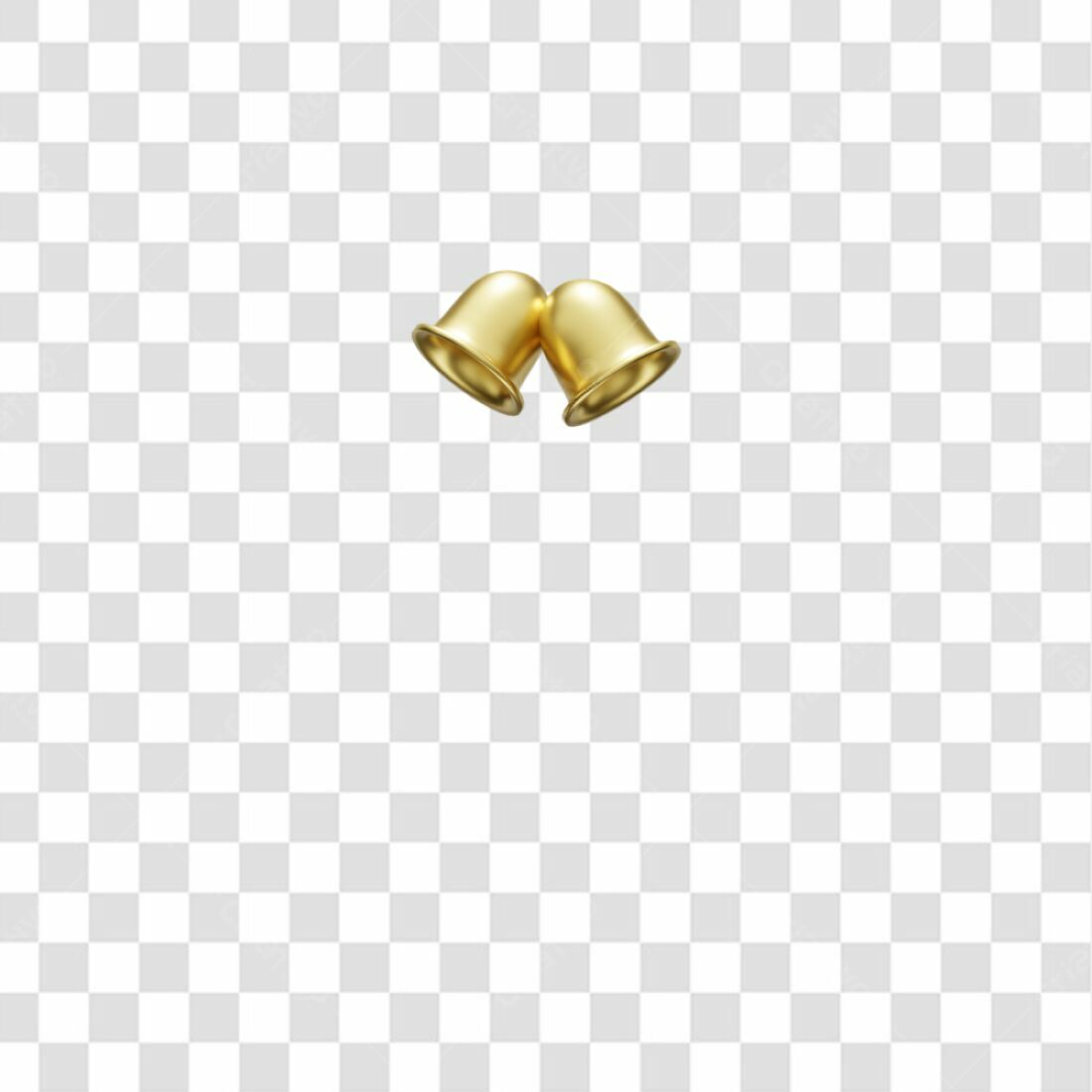 Icone Natal Sino Dourado PNG com fundo transparente