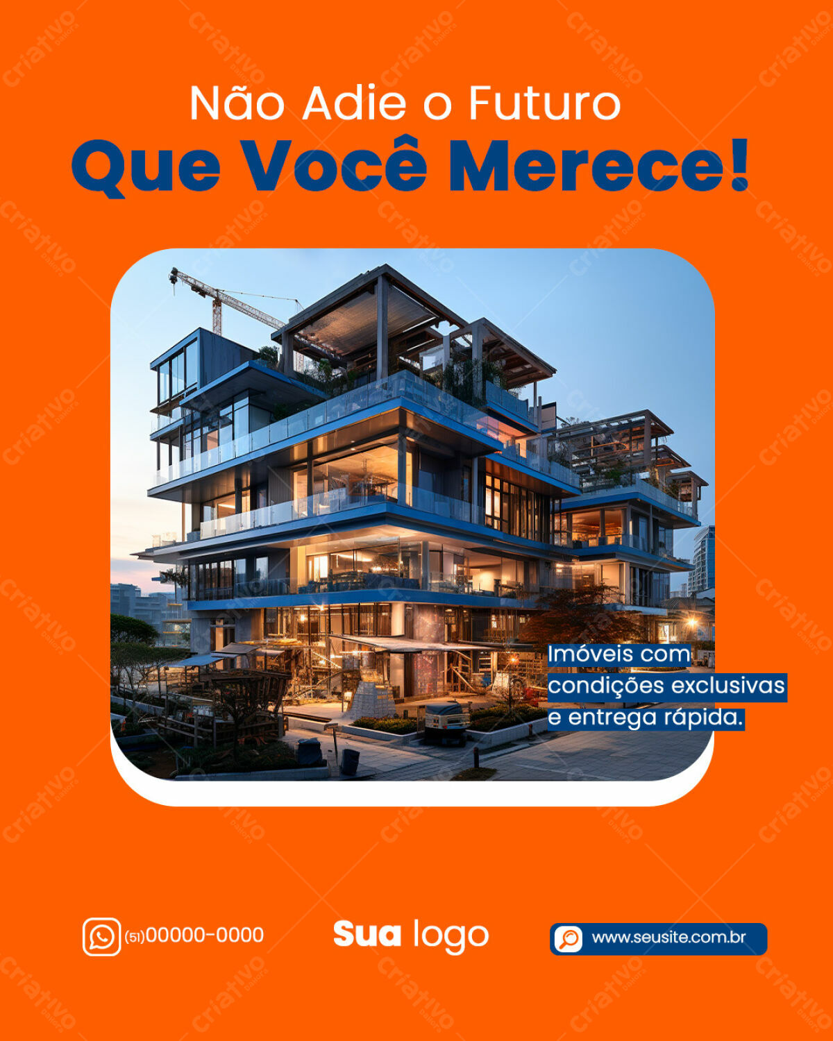 Postagem Instagram Imóveis de Luxo PSD Editável