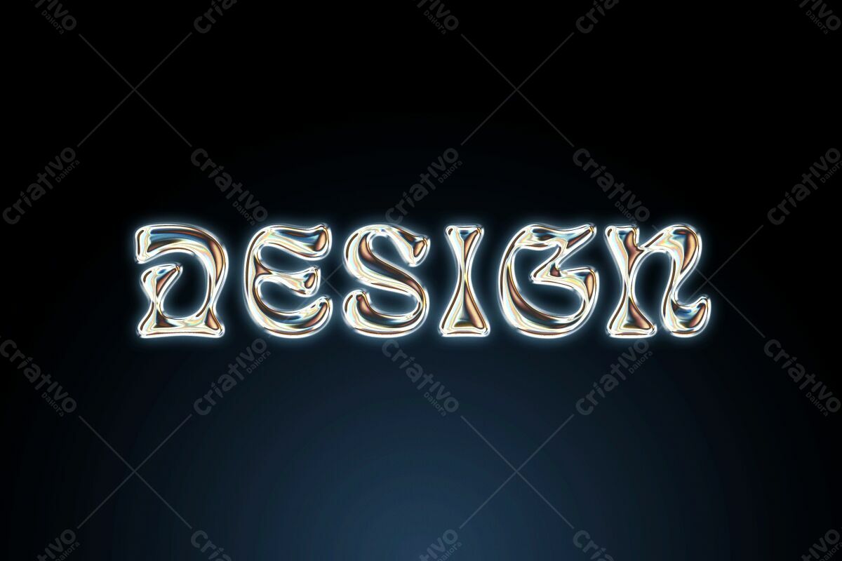 Kit de Design com Moldura Metálica PSD Editável