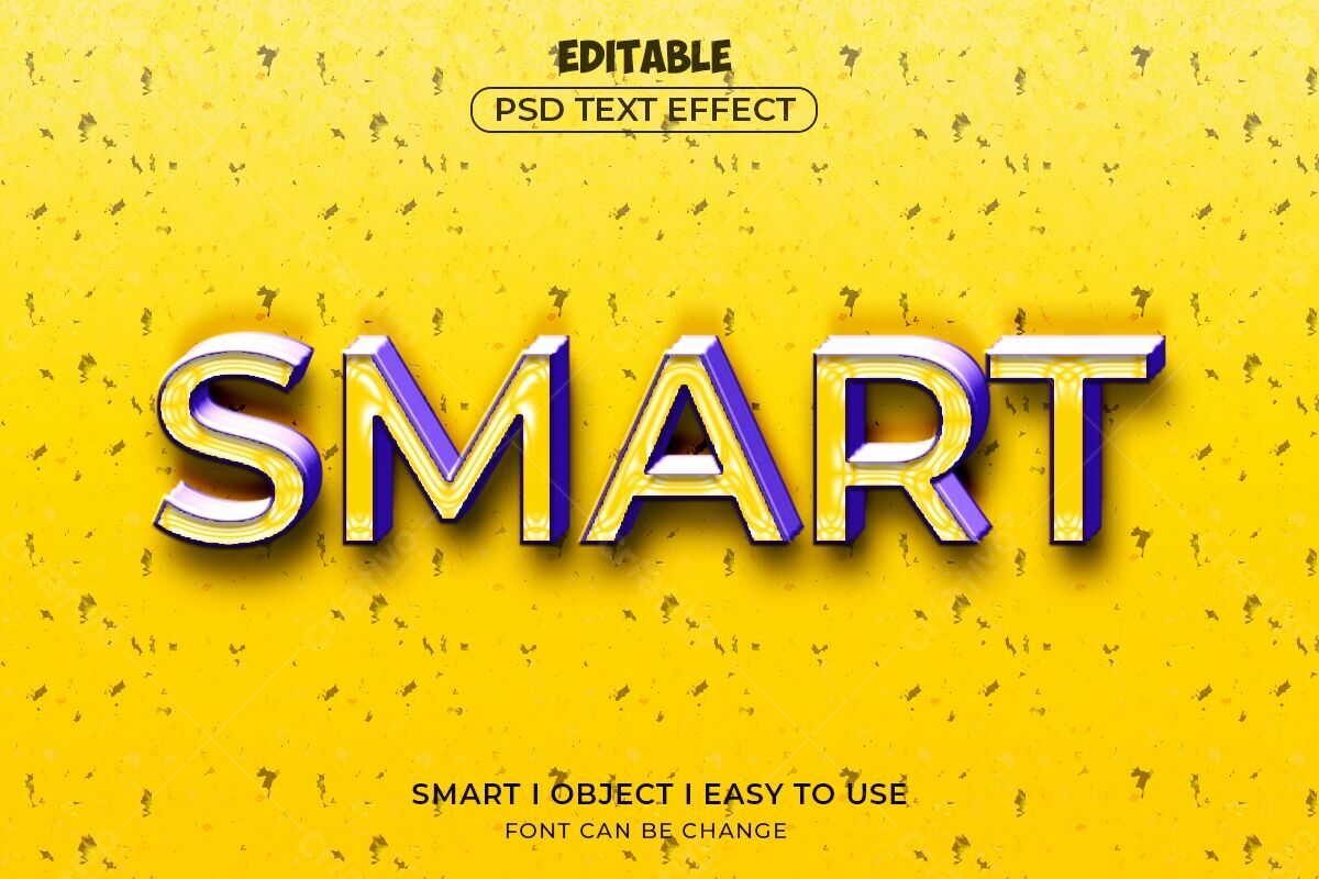 Efeito de Texto SMART PSD Editável