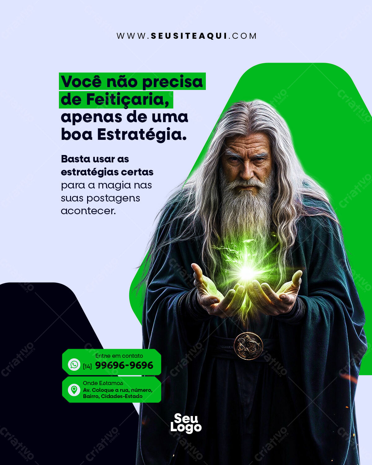 Postagem de Marketing Mágico PSD Editável