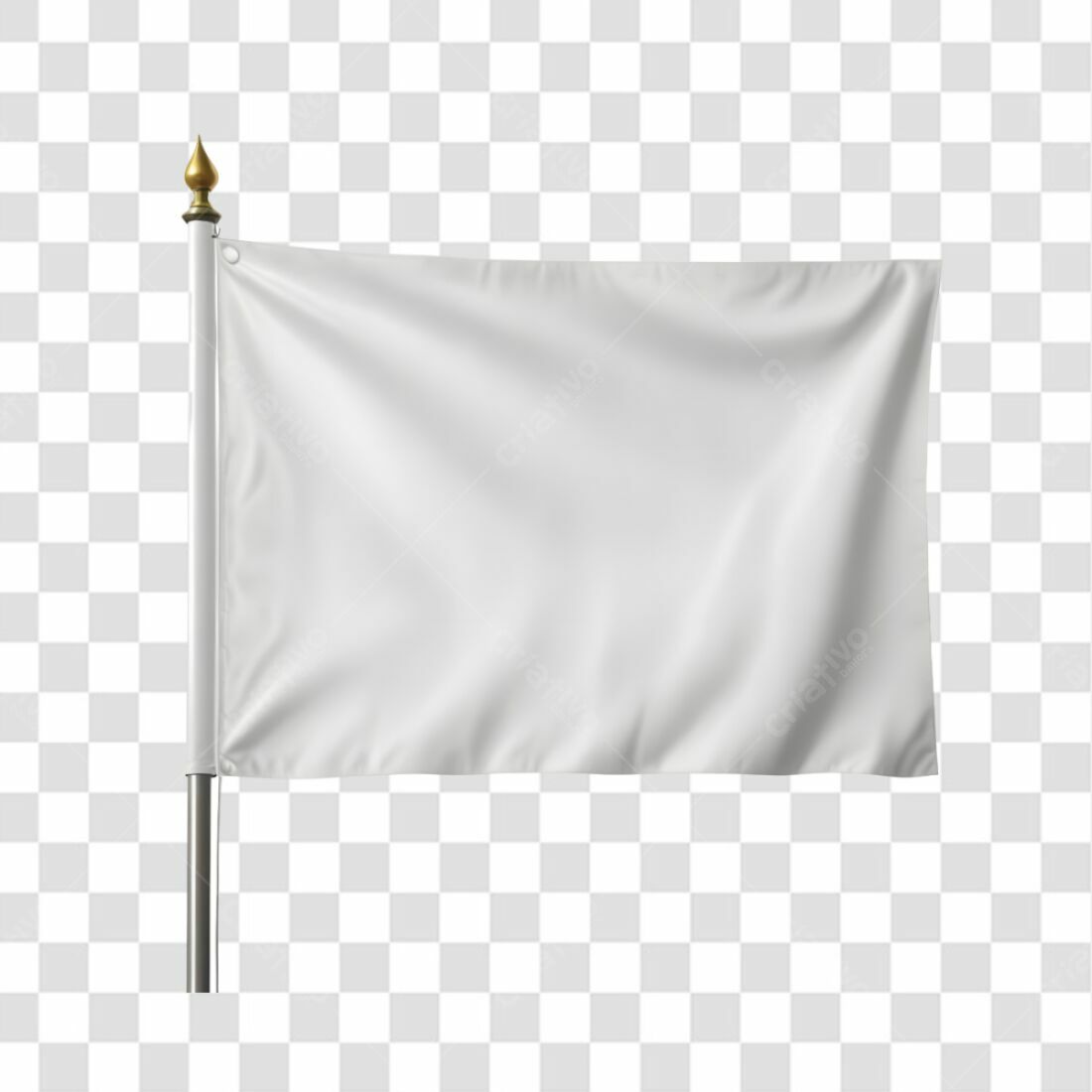 Bandeira Branca PNG com fundo transparente