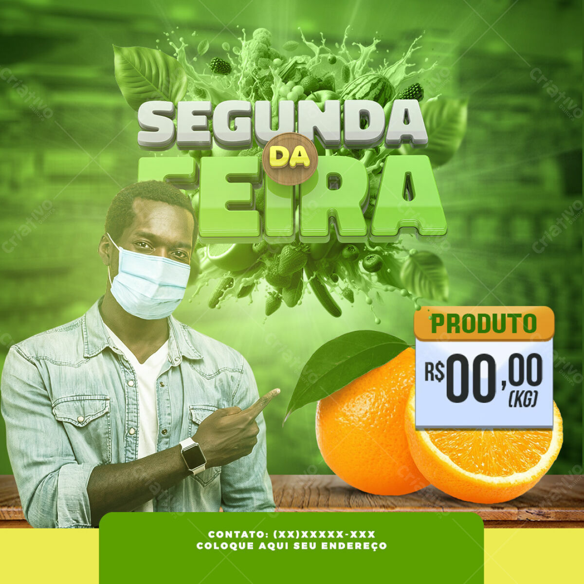 Flyer Segunda da Feira PSD Editável