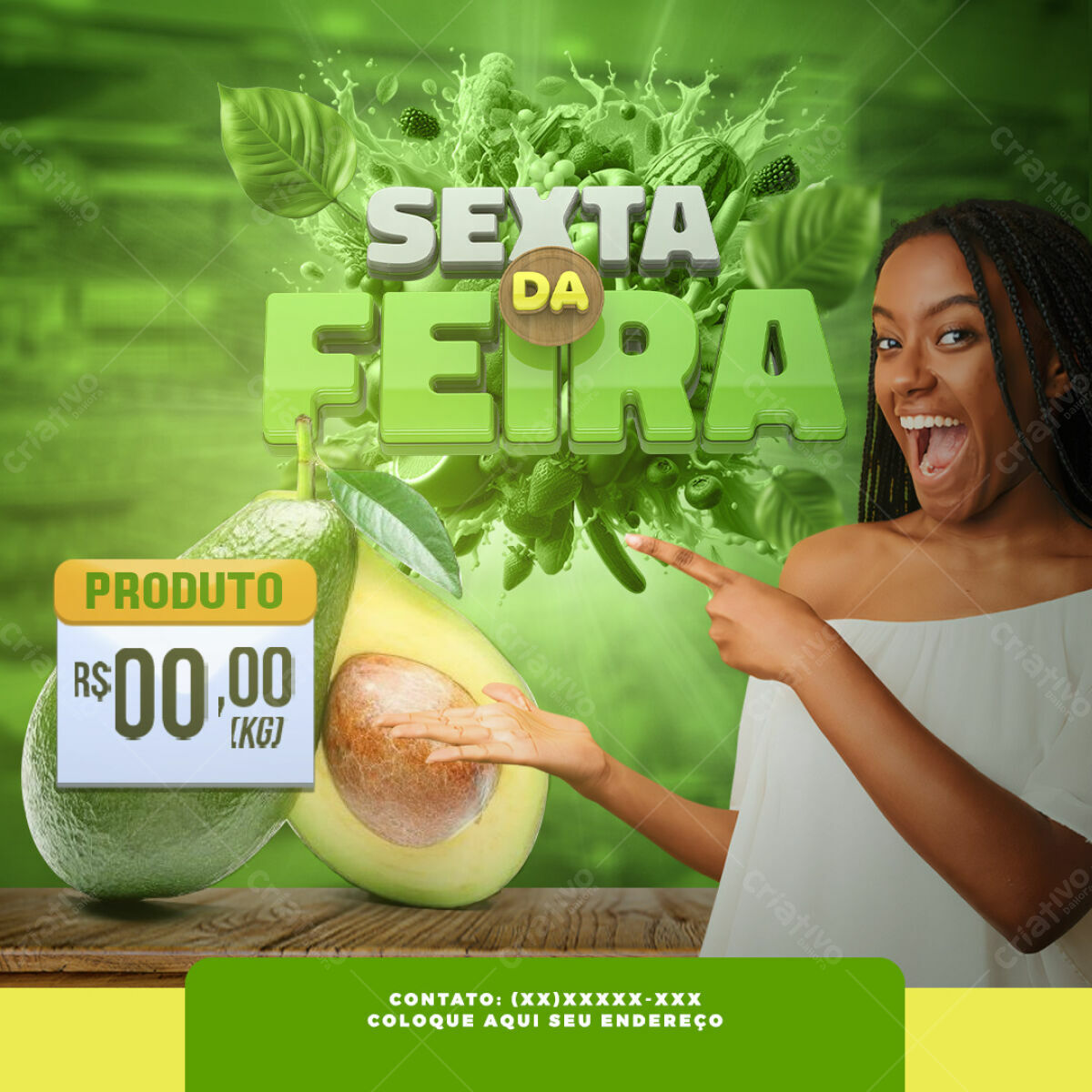 Flyer Sexta da Feira PSD Editável