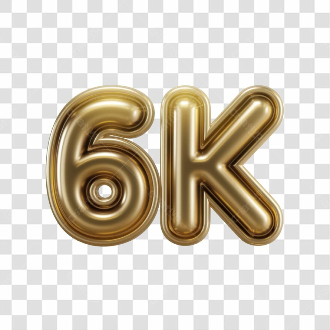 Icone 6K Seguidores PNG com fundo transparente