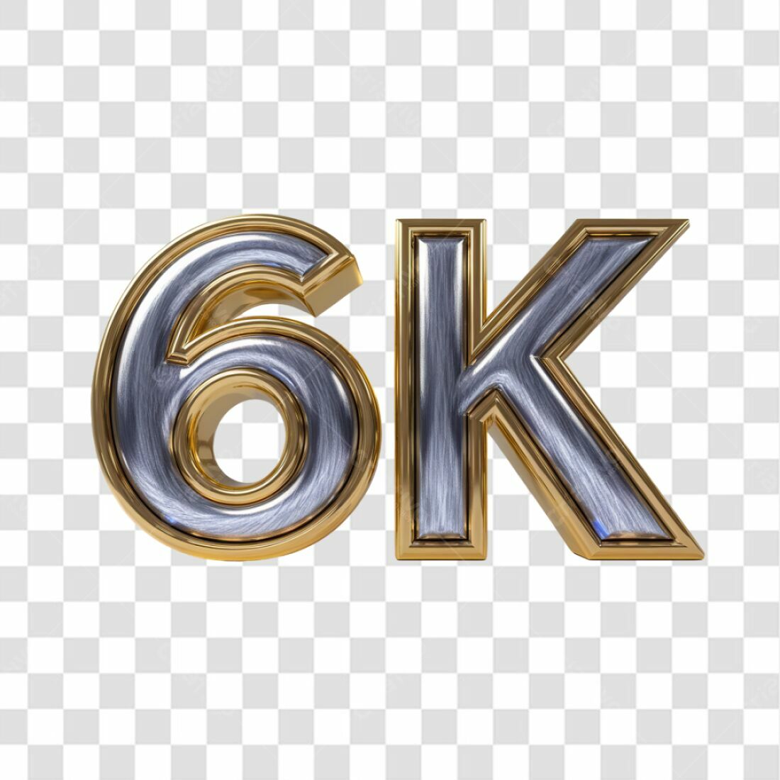 Icone 6K Seguidores PNG com fundo transparente
