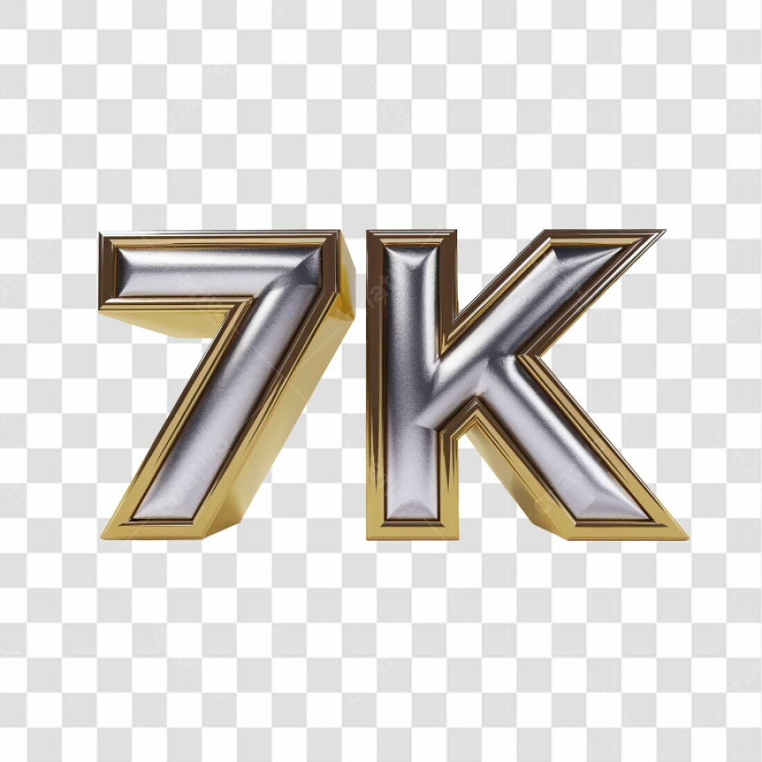 Icone 7K Seguidores PNG com fundo transparente