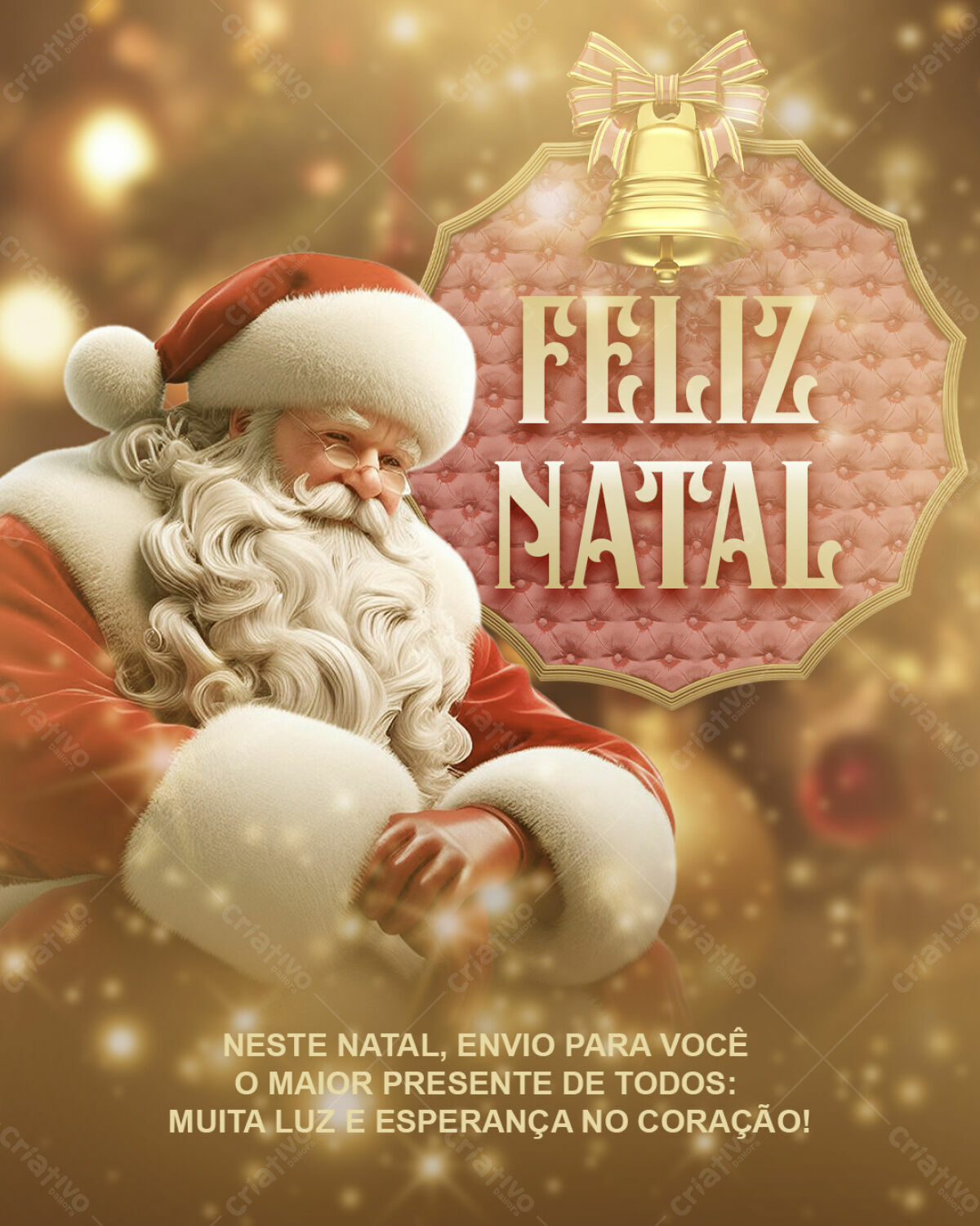 Flyer Natalino com Papai Noel PSD Editável