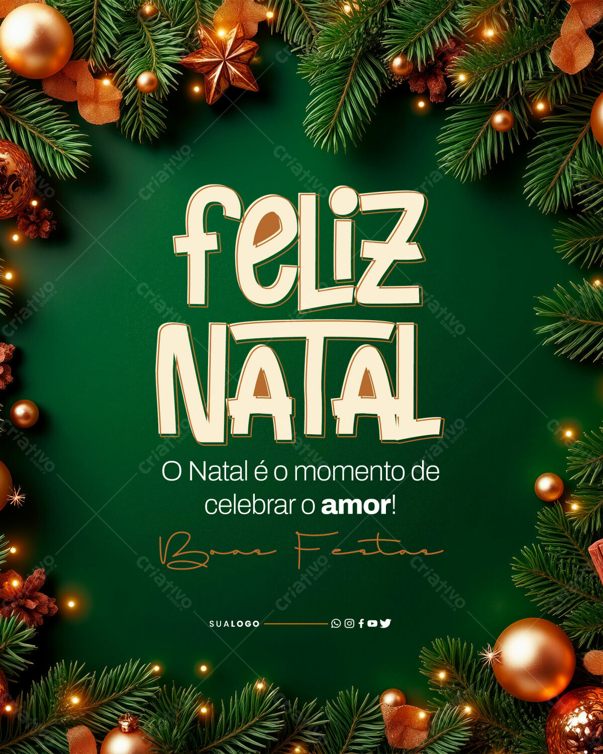 Flyer de Natal PSD Editável