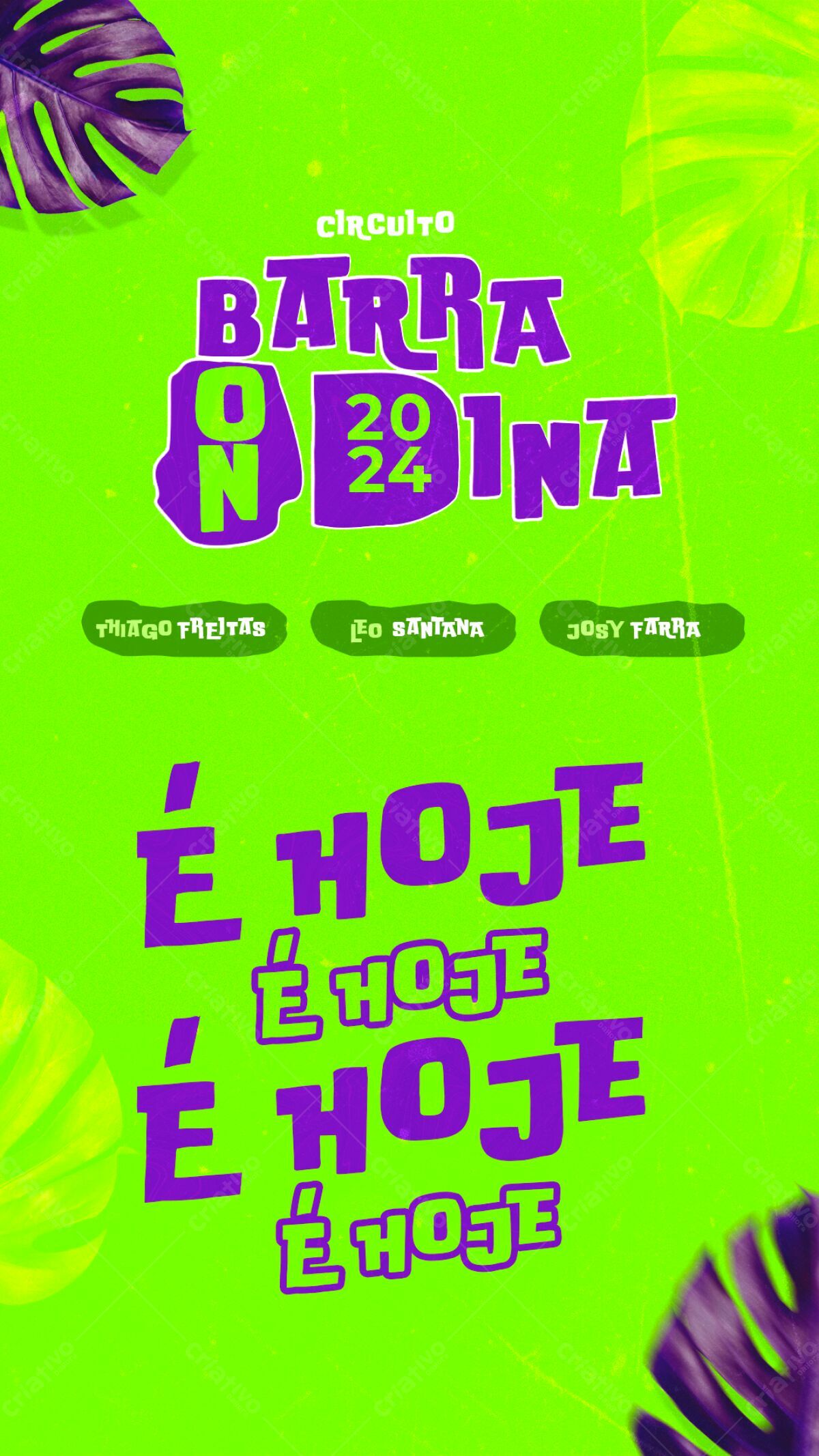 Flyer Circuito Barra On Dina 2024 PSD Editável