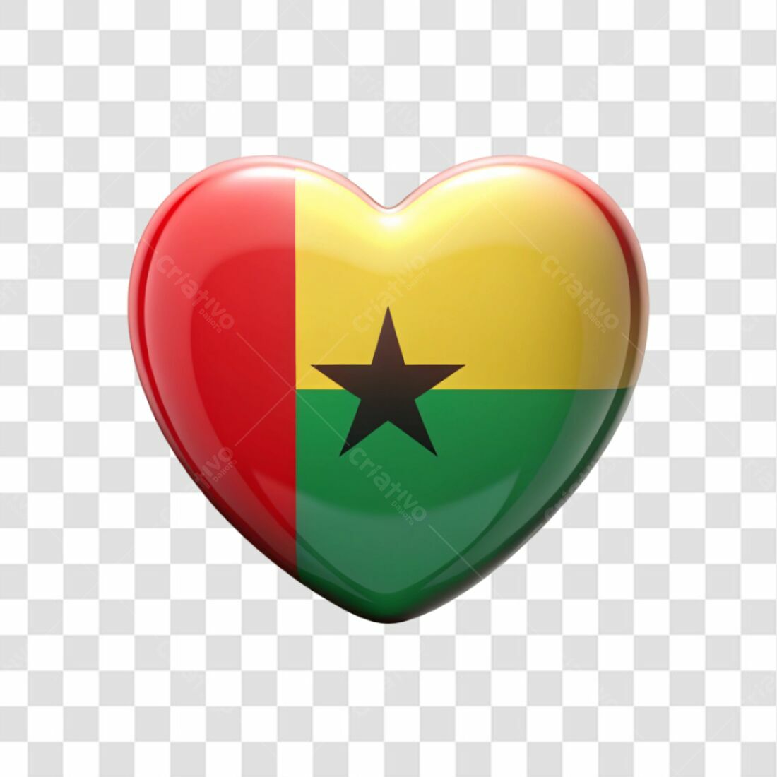 Icone Guiné-Bissau PNG com fundo transparente