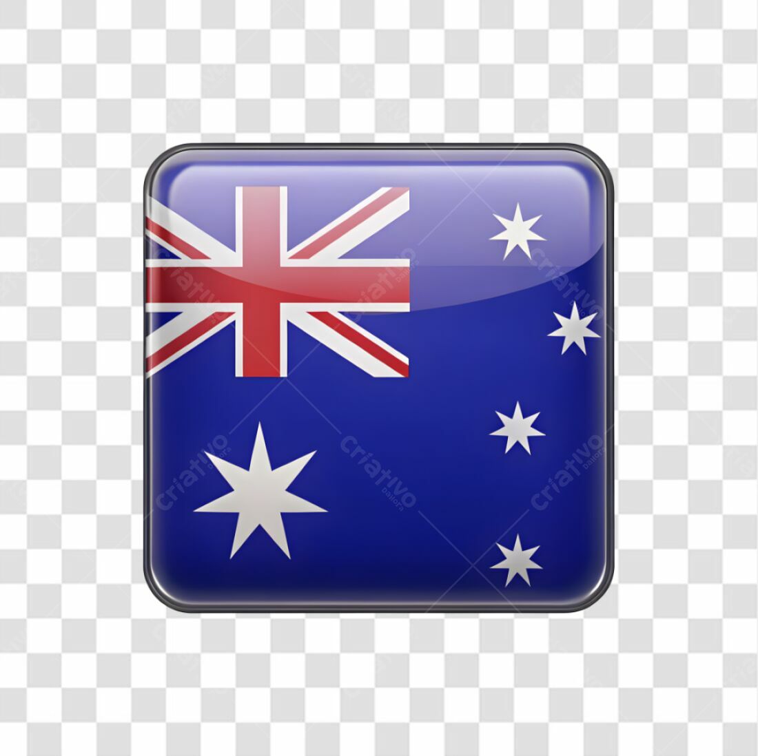 Icone Bandeira Australia PNG com fundo transparente