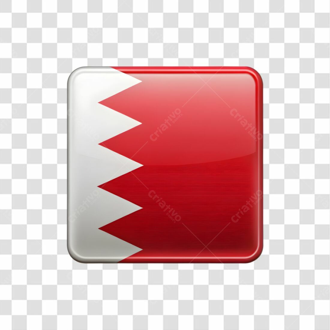 Icone Bandeira Bahrein PNG com fundo transparente