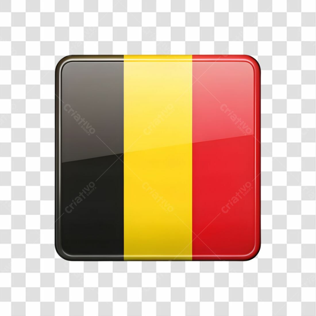 Bandeira Bélgica PNG com fundo transparente