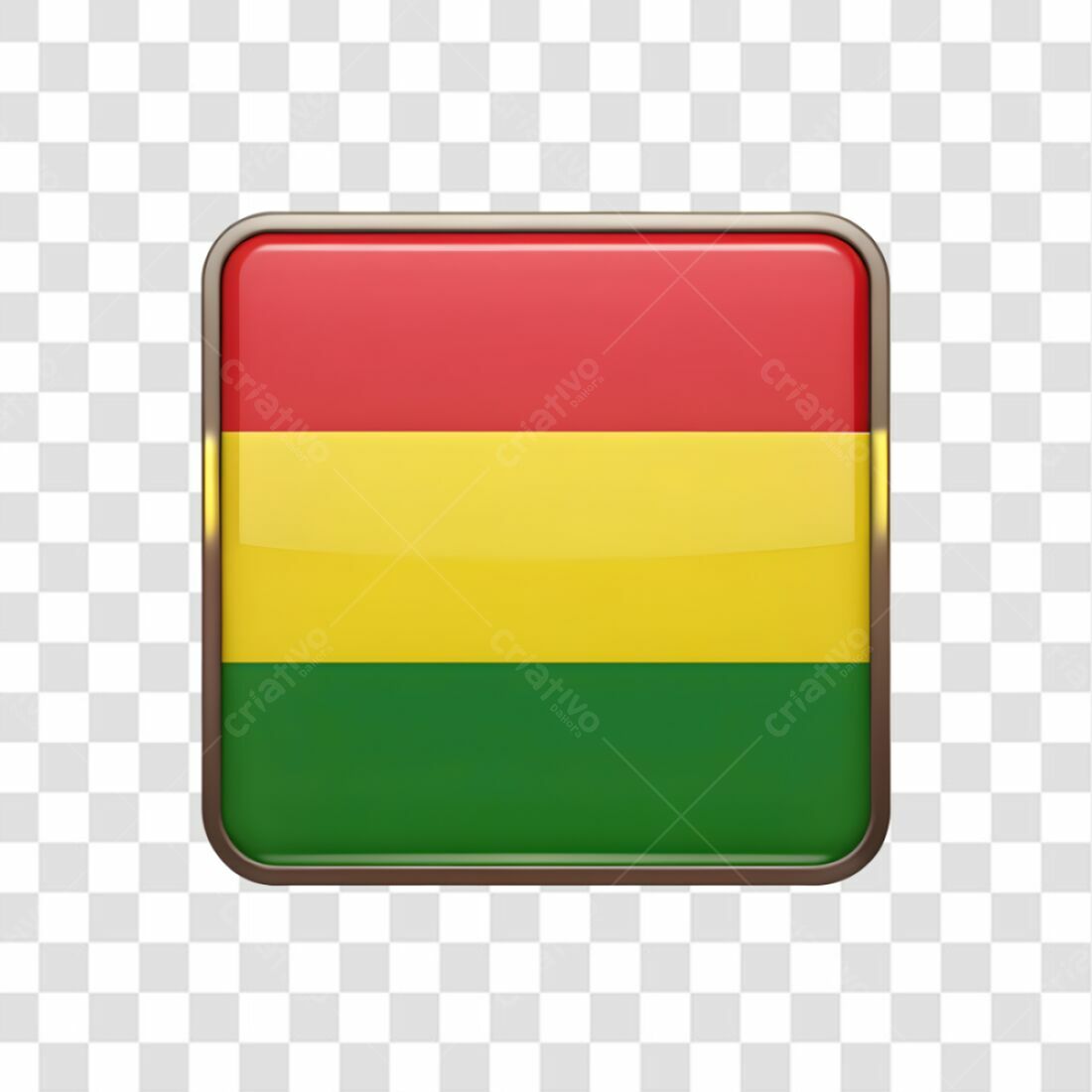 Icone Bandeira Bolívia PNG com fundo transparente