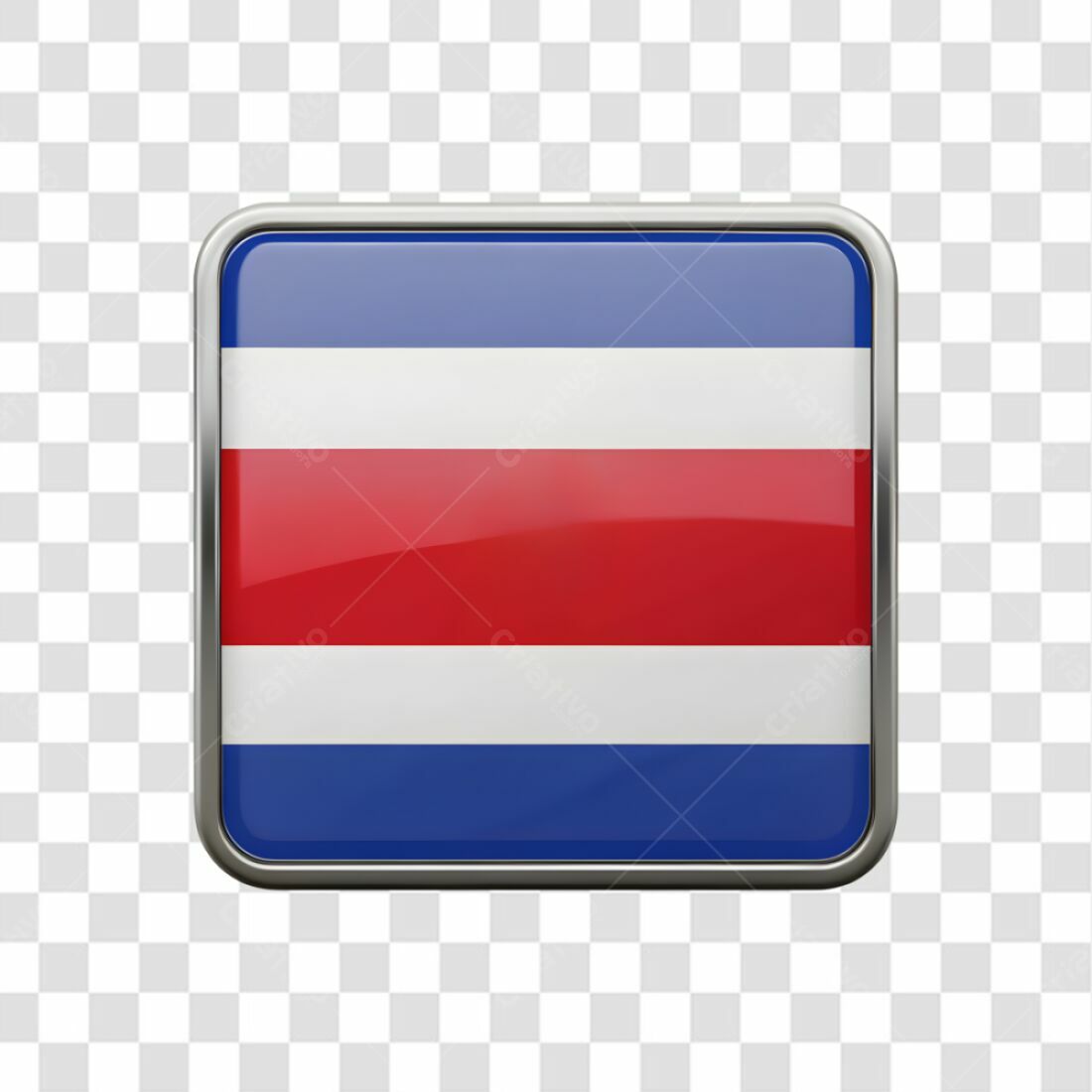 Bandeira Costa Rica PNG com fundo transparente