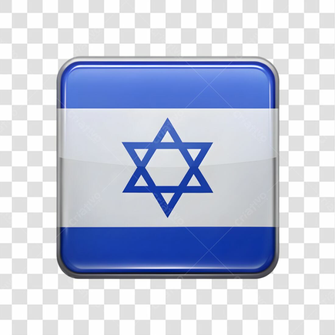 Icone Bandeira Israel PNG com fundo transparente