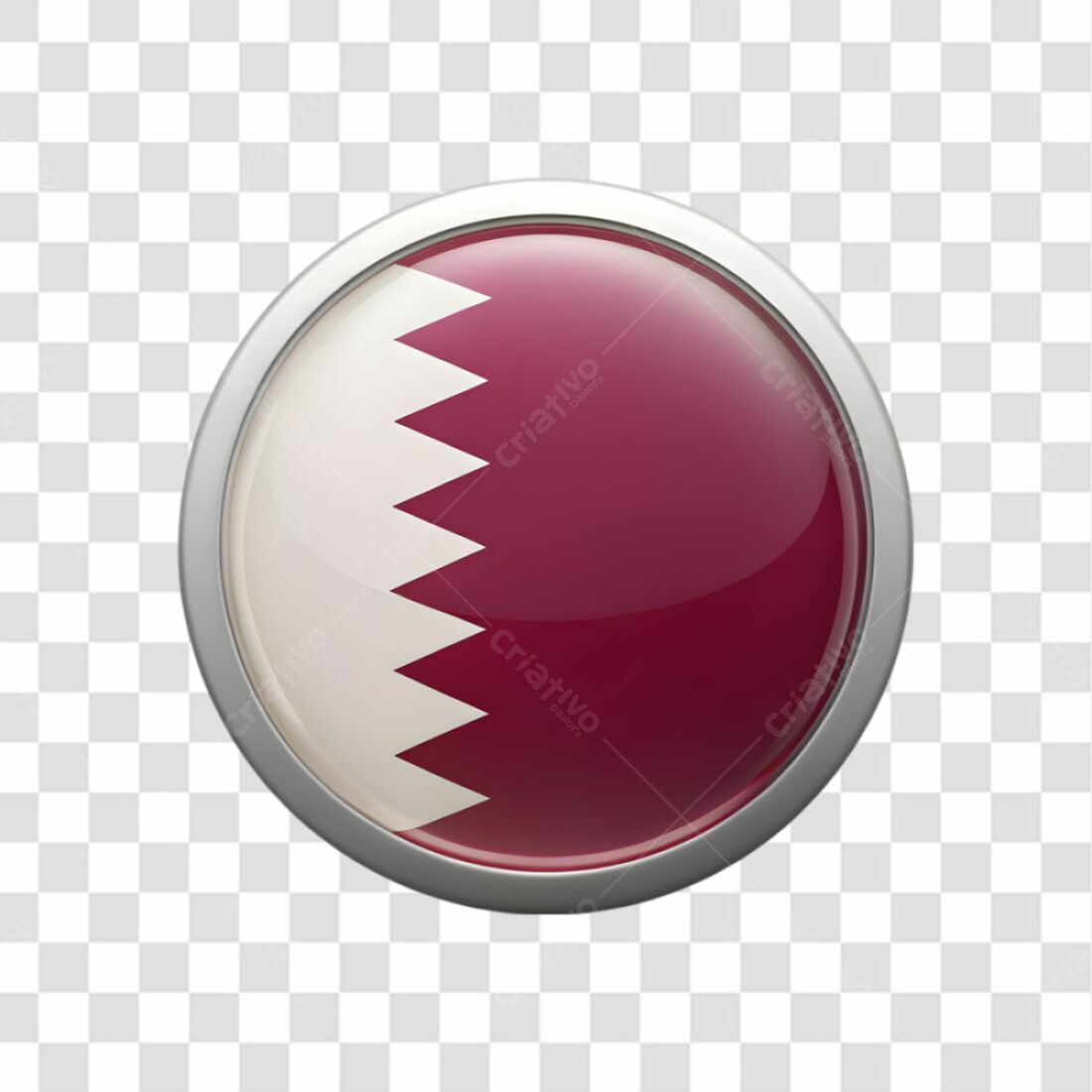 Icone Bandeira Qatar PNG com fundo transparente