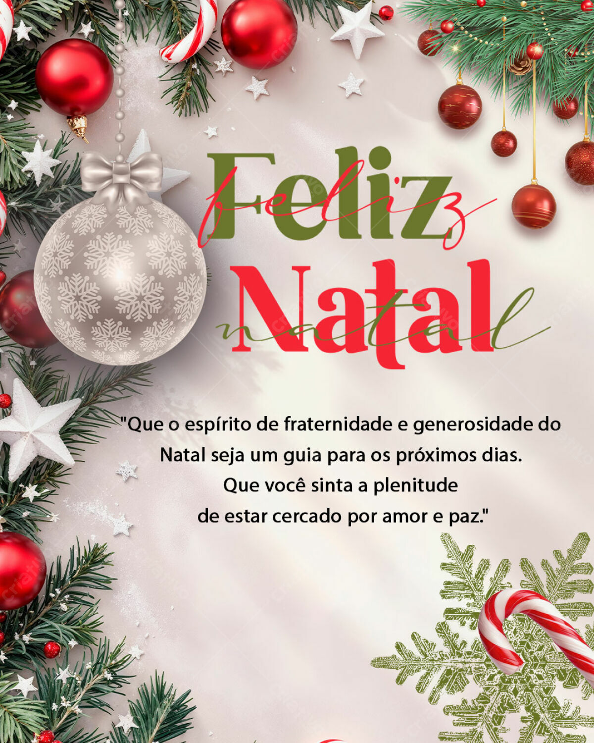 Postagem de Natal PSD Editável