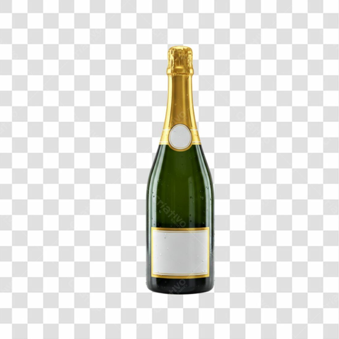 Icone Garrafa Champanhe PNG com fundo transparente