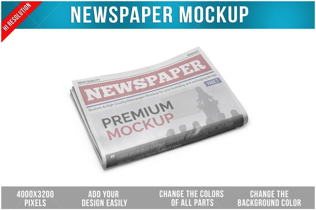 Mockup Jornal Realista: Design de Imprensa