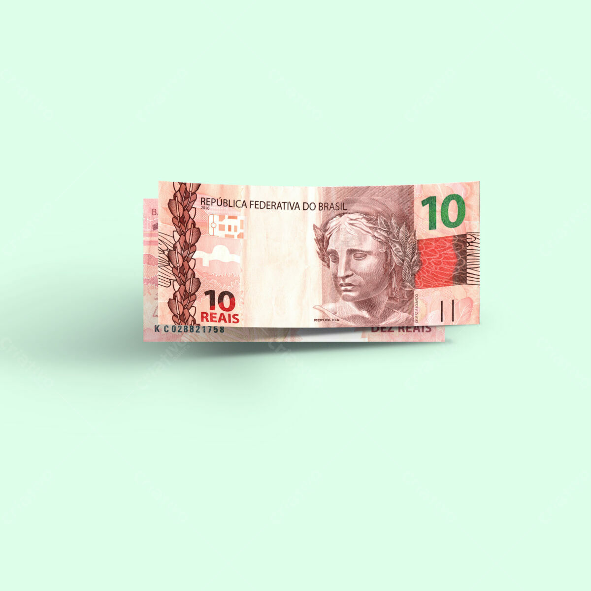 Modelo de Nota de 10 Reais PSD Editável
