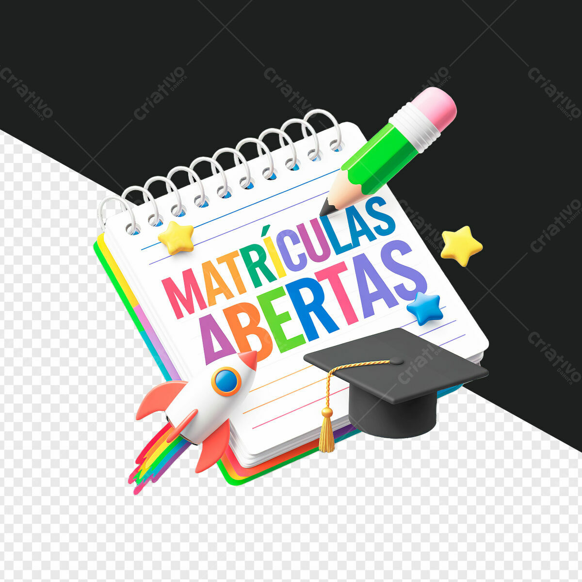 Banner Matrículas Abertas PSD Editável